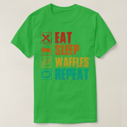 Herhaling van de slaapwafel t-shirt (Design voorkant)