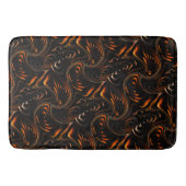 Herhaling van draaide cirkels in donkerrood tot br badmat (Voorkant)