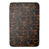 Herhaling van draaide cirkels in donkerrood tot br badmat (Voorkant Verticaal)