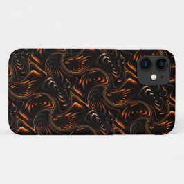 Herhaling van draaide cirkels in donkerrood tot br Case-Mate iPhone case