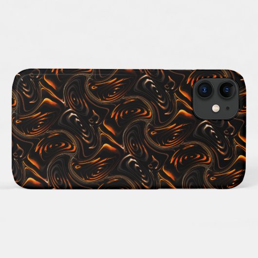Herhaling van draaide cirkels in donkerrood tot br Case-Mate iPhone case (Achterkant (horizontaal))