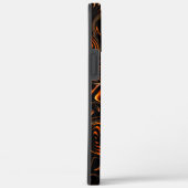 Herhaling van draaide cirkels in donkerrood tot br Case-Mate iPhone case (Achterkant / Rechts)