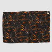 Herhaling van draaide cirkels in donkerrood tot br golfhanddoek (Horizontaal)