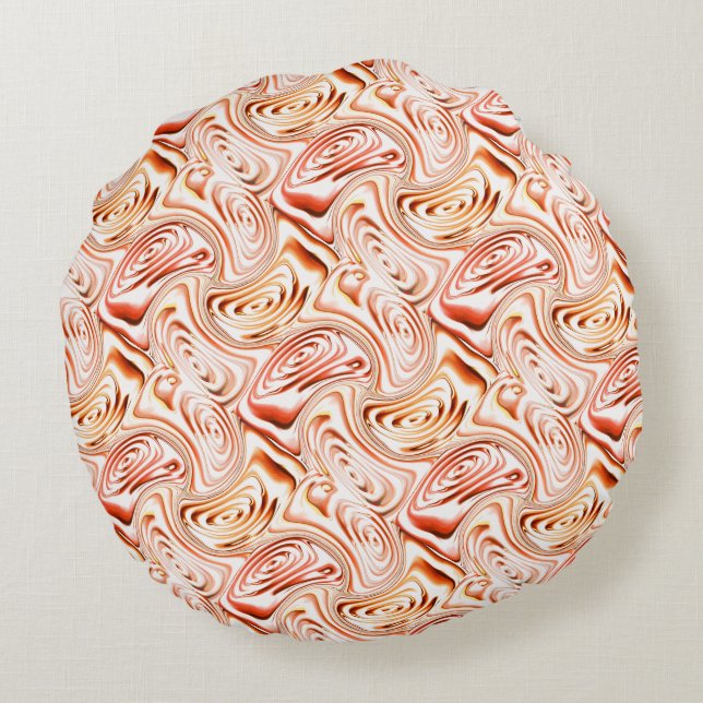 Herhaling van een roodbloem of een vlinder rond kussen (Achterkant)