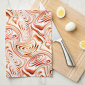 Herhaling van een roodbloem of een vlinder theedoek (Quarter Fold)