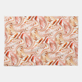 Herhaling van een roodbloem of een vlinder theedoek (Horizontaal)