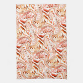 Herhaling van een roodbloem of een vlinder theedoek (Verticaal)