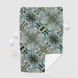 Herhaling van grijsgroen en groenachtig cyaan in p golfhanddoek