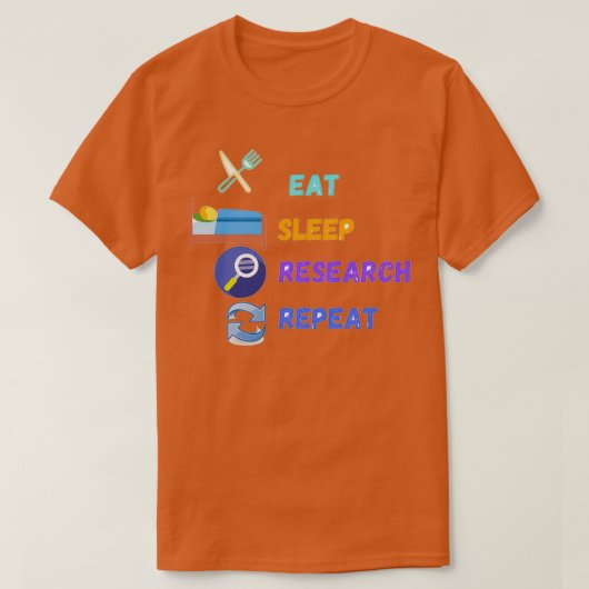 Herhaling van het etensslaapreservaat t-shirt (Design voorkant)