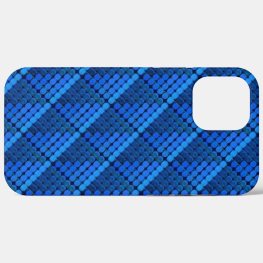 Herhaling van koninklijke blauwe cirkels die geome Case-Mate iPhone case (Achterkant (horizontaal))