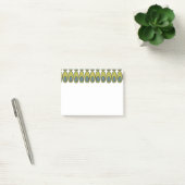 Herhaling van Olijfgroene en grijze ovalen Post-it® Notes (Kantoor)