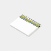 Herhaling van Olijfgroene en grijze ovalen Post-it® Notes (Schuin)