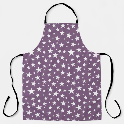 Herhaling van Star Pattern All-Over Print Schort (Voorkant)