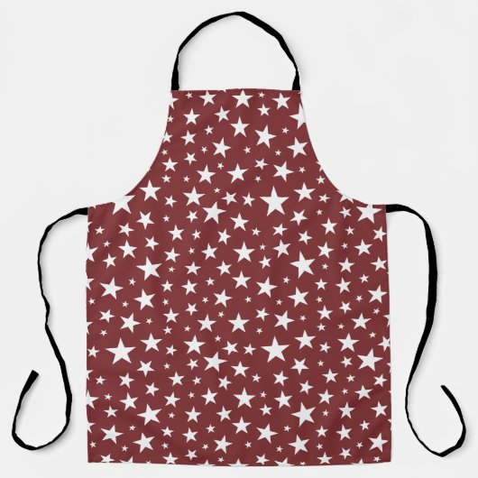 Herhaling van Star Pattern All-Over Print Schort (Voorkant)