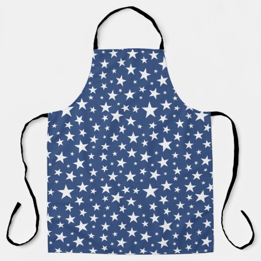 Herhaling van Star Pattern All-Over Print Schort (Voorkant)