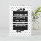 Herhaling voor zwart-wit kleurenblokkering kaart (Staand voorkant)