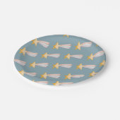 Herhaling Waterverf Shooting Star Rainbow Tail Papieren Bordje (Gekanteld)