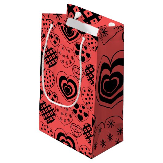 Herhalingsharten Klein Cadeauzakje (Achterkant Gekanteld)