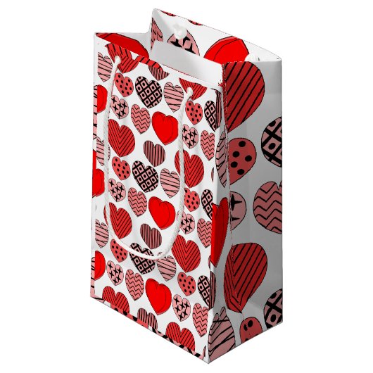 Herhalingsharten Klein Cadeauzakje (Voorkant Gekanteld)