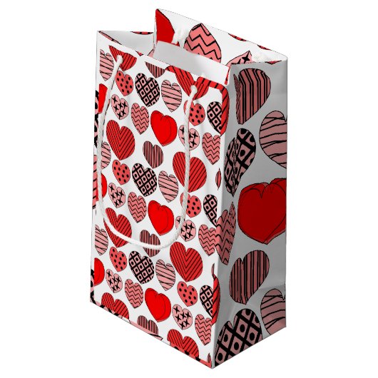 Herhalingsharten Klein Cadeauzakje (Achterkant Gekanteld)