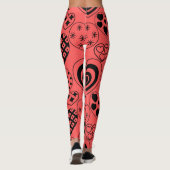 Herhalingsharten Leggings (Achterkant)