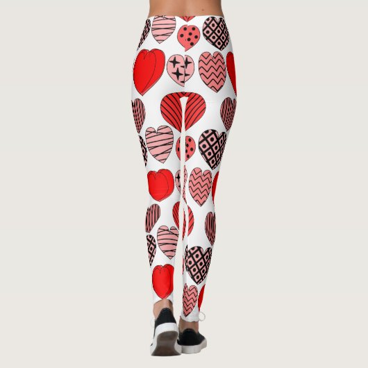 Herhalingsharten Leggings (Achterkant)