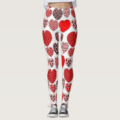 Herhalingsharten Leggings (Voorkant)