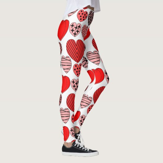 Herhalingsharten Leggings (Rechts)