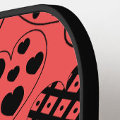 Herhalingsharten Pickleball Paddle (Links Detail)