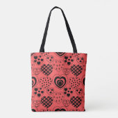 Herhalingsharten Tote Bag (Achterkant)