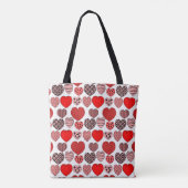 Herhalingsharten Tote Bag (Achterkant)