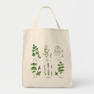 Herhalingsketch Herbruikbare kerrie Tote Bag