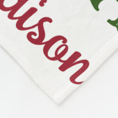 Herhalingsnaam en Initiaal Genderneutrale Kerstmis Fleece Deken (Hoek)