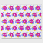 Herhalingsnaam en ouderdom Kinder personaliseren Cadeaupapier (Vlak)