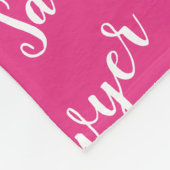 Herhalingsnaam voor Bright roze kalligrafie op maa Fleece Deken (Hoek)