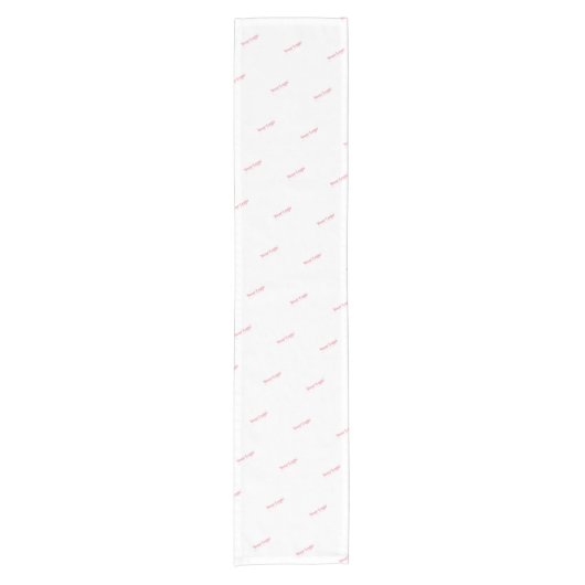 Herhalingspatroon Business Logo Branded Display Korte Tafelloper (Voorkant)