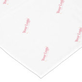 Herhalingspatroon Business Logo Branded Display Korte Tafelloper (Hoek)