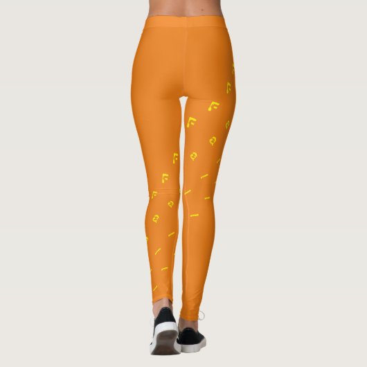 herhalingspatroon herfst leggings (Achterkant)