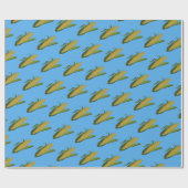 Herhalingspatroon van maïskolf cadeaupapier (Vlak)