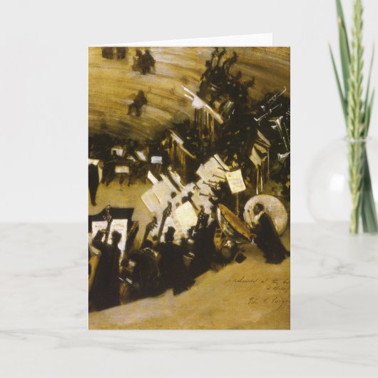 Herhoorzitting Pasdeloup Orchestra door JS Sargent Kaart (Voorkant)