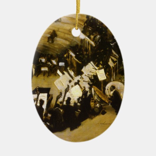 Herhoorzitting Pasdeloup Orchestra door JS Sargent Keramisch Ornament (Voorkant)