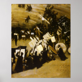 Herhoorzitting Pasdeloup Orchestra door JS Sargent Poster