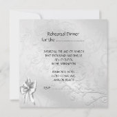 Herhorsmakreel Dinner Wedding Silver White Swans H Kaart (Achterkant)