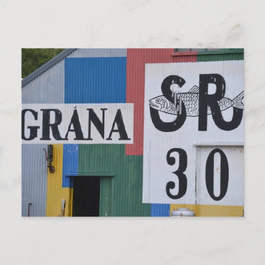 Heringmuseum, IJsland Briefkaart (Voorkant)