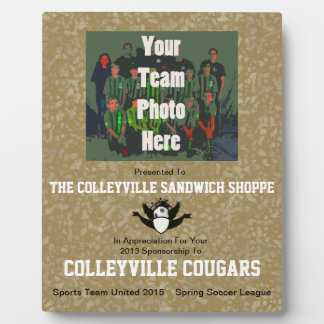 Herinneer uw sponsors met een - fotoplaat