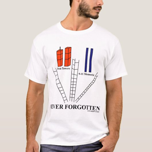 HERINNER 9-11 T-shirt ter herdenking (Voorkant)