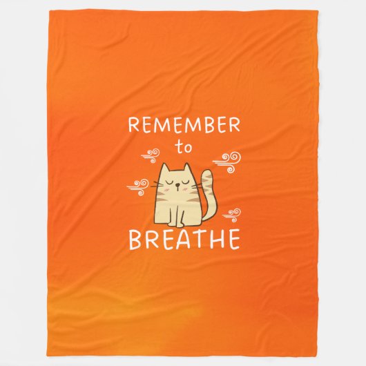 Herinner aan Breathe Fleece Deken (Voorkant)