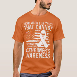 Herinner aan degenen die Alzheimer niet kunnen ont T-shirt