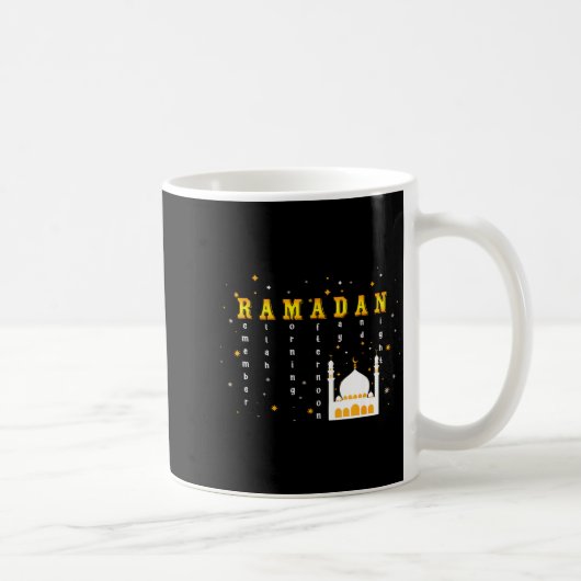 Herinner Allah Ramadan Mubarak Kareem Koffiemok (Rechts)