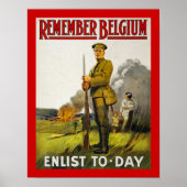 Herinner België (canvas) Poster (Voorkant)